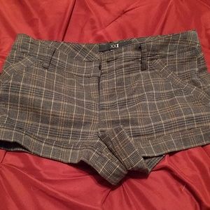 Grey and Tan Newsboy Shorts